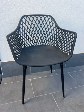 Sillón/Silla de terraza negra