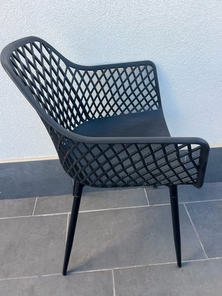 Sillón/Silla de terraza negra