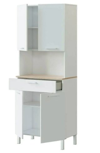 Alacena Cocina Blanca y Madera