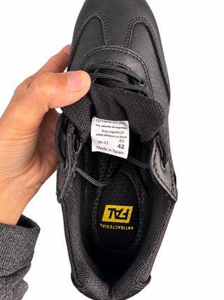 Zapatos de seguridad FAL negros antibacterianos