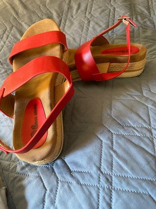 Sandalias Rojas Plataforma