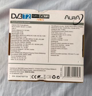Receptor TDT Aura DVB T2