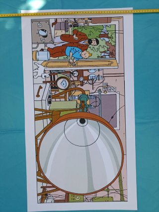CÓMIC. TINTÍN. LABORATORIO 1. CARTEL