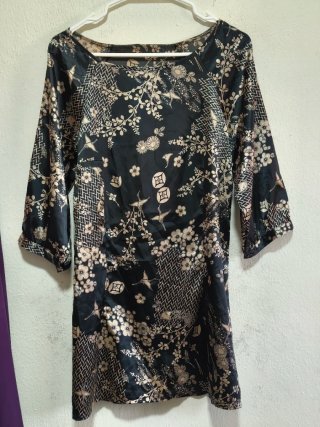 Vestido estampado japonés
