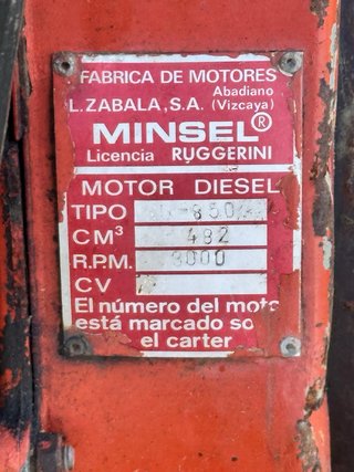 Motocultor PASCUALI 943 Minsel RD 850