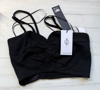 Top Stradivarius Negro Tirantes NUEVO