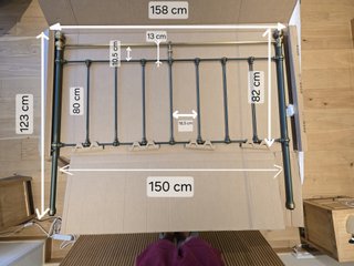 Cabecero Peña Vargas Forja/Latón 150cm.Mod Liberty