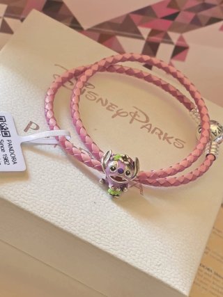 Pulsera Pandora Disney Stitch Rosa 15cm