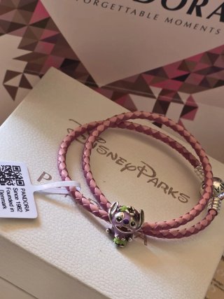 Pulsera Pandora Disney Stitch Rosa 15cm