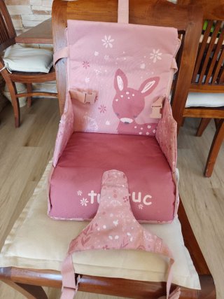 Trona portátil elevadora Tuc Tuc (Bolso / rosa)