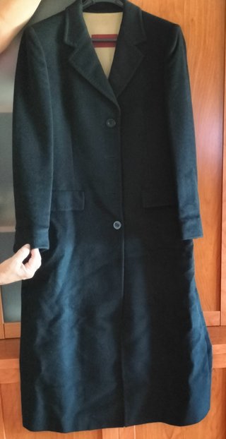 Abrigo de paño Burberry Negro.
