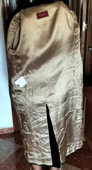 Abrigo de paño Burberry Negro.