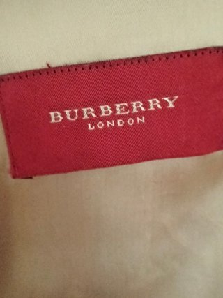 Abrigo de paño Burberry Negro.
