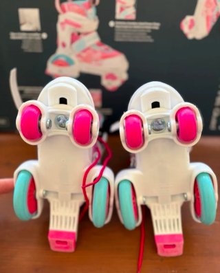 Patines Hudora rosas y blancos talla ajustable
