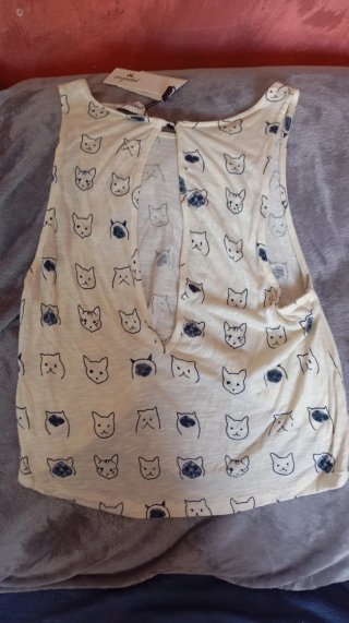 Camiseta Crop Top Gatos