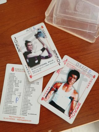 Baraja Cartas Bruce Lee Incompleta Caja Original