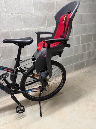 Bicicleta Rockrider 340 con silla infantil