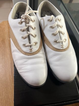 Zapatos de golf FootJoy beige/blanco
