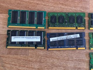 Lotto RAM DDR2 Laptop 7GB Totali + Moduli DDR1