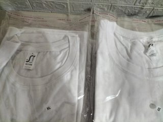 Lote 21 Camisetas Blancas Algodón Tallasvariadas