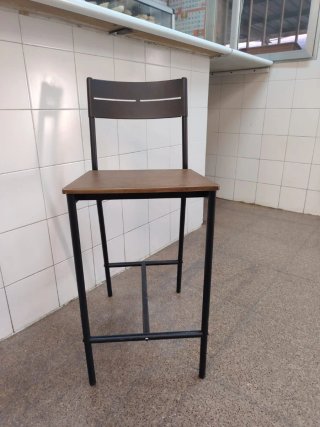 Taburete de cocina metal y madera