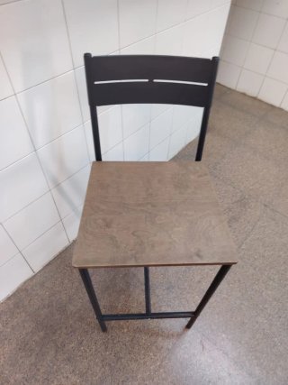 Taburete de cocina metal y madera