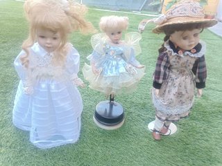 3 Muñecas de Porcelana Antiguas