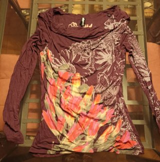 Camiseta Desigual Manga Larga Estampada