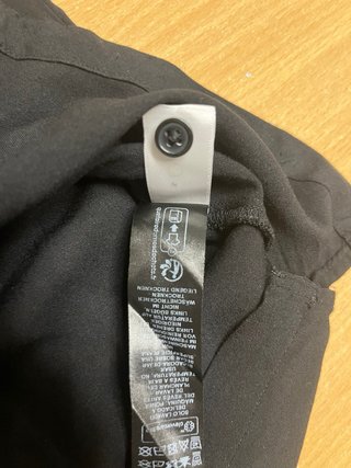 Camicia nera ASOS manica corta Tg. S