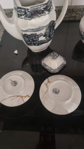 Set Cartuja de Sevilla Teteras y Tazas