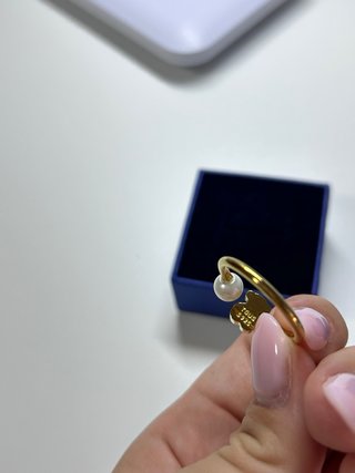 Anillo Tous Oso y Perla Oro