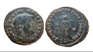 Moneda romana Diocleciano  284-305 d.C. Ticinum