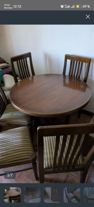 OPORTUNIDAD 6 Sillas de Comedor de Madera