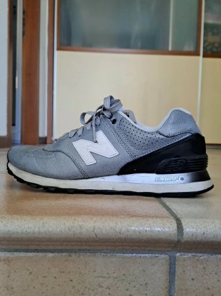 Sneakers New Balance 574 argentate, taglia 40.5