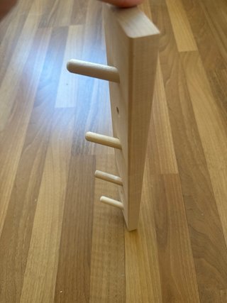 Perchero de madera para pared