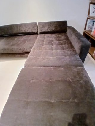 Sofá 4 plazas chaise longue gris oscuro