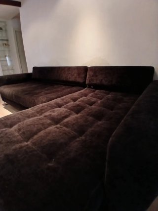 Sofá 4 plazas chaise longue gris oscuro