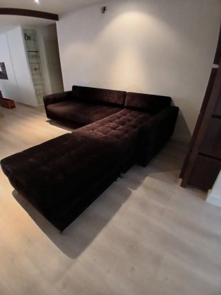 Sofá 4 plazas chaise longue gris oscuro