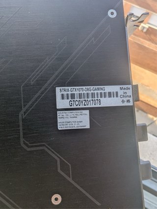 Scheda grafica ASUS ROG Strix GTX 1070