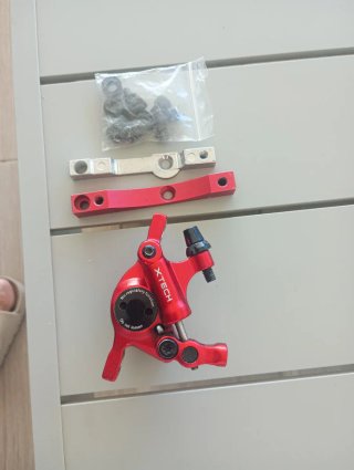 Pinza Freno XTech Hidráulica Roja