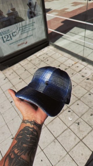 Gorra Carhartt WIP Moreau Check Azul/Gris