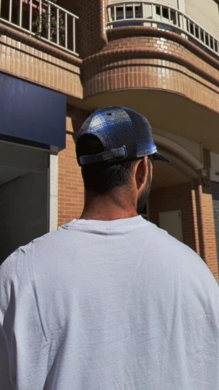 Gorra Carhartt WIP Moreau Check Azul/Gris