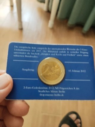 Moneda 2 Euro Conmemorativa Alemania 2012