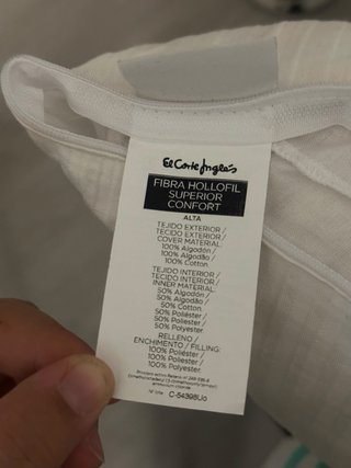 Almohada Firmeza Alta Fibra Blanca
