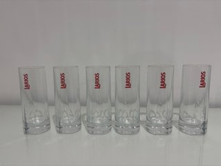 6 Vasos Larios Transparentes