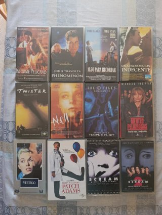 Lote 12 Cintas VHS Películas Clásicas