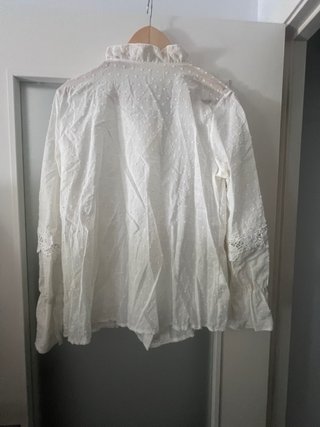 Camisa blanca mujer encaje