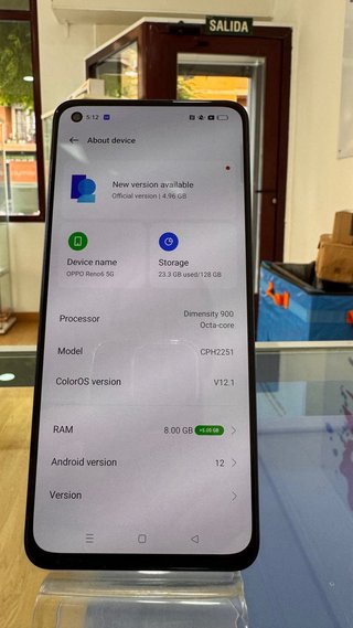 Oppo Reno6 Blu 5G 128GB 8GB RAM