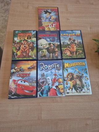 Lote 7 Películas DVD Infantiles (Español)