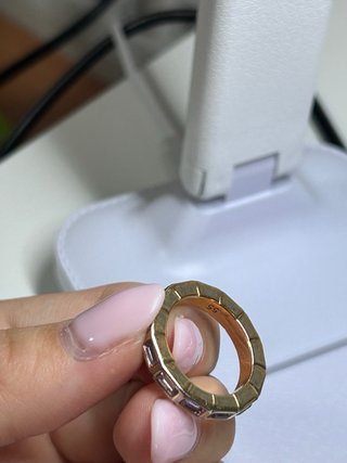 Anillo Swarovski Matrix Oro Rosa y Rosa talla 55